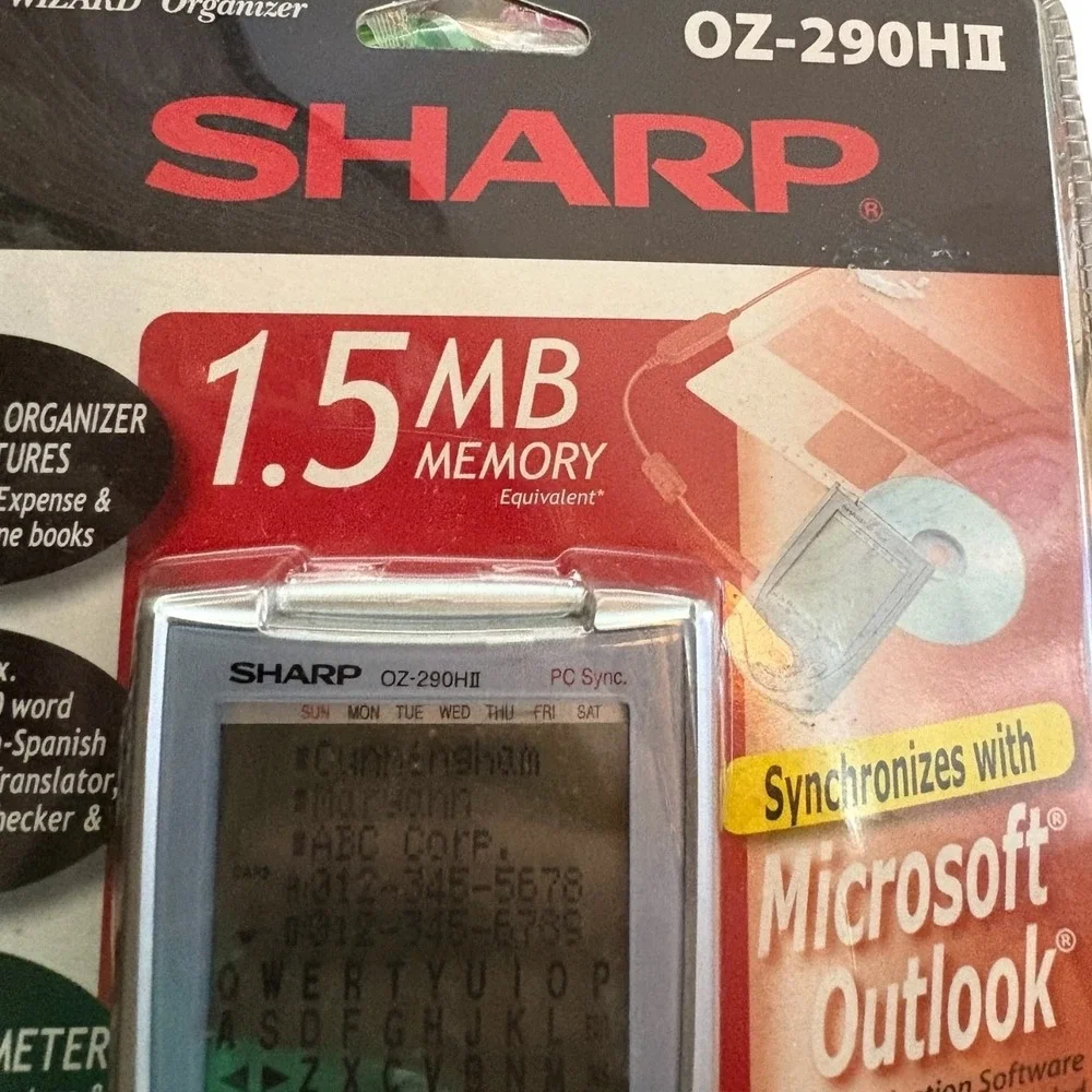 Sharp‎ OZ-290HII Pen Touch Wizard Organizer with Outlook Sync Factory Sealed